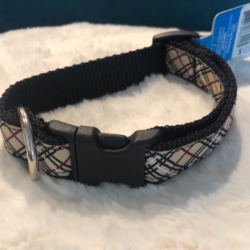 NWT RC Pets Tan Tartan Collar